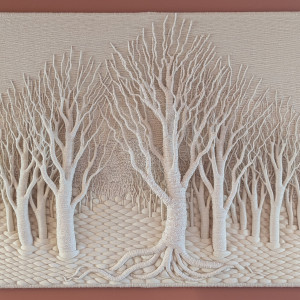 2503  WINTER WHITE | Size  50"x40"          Price  $4,800.00